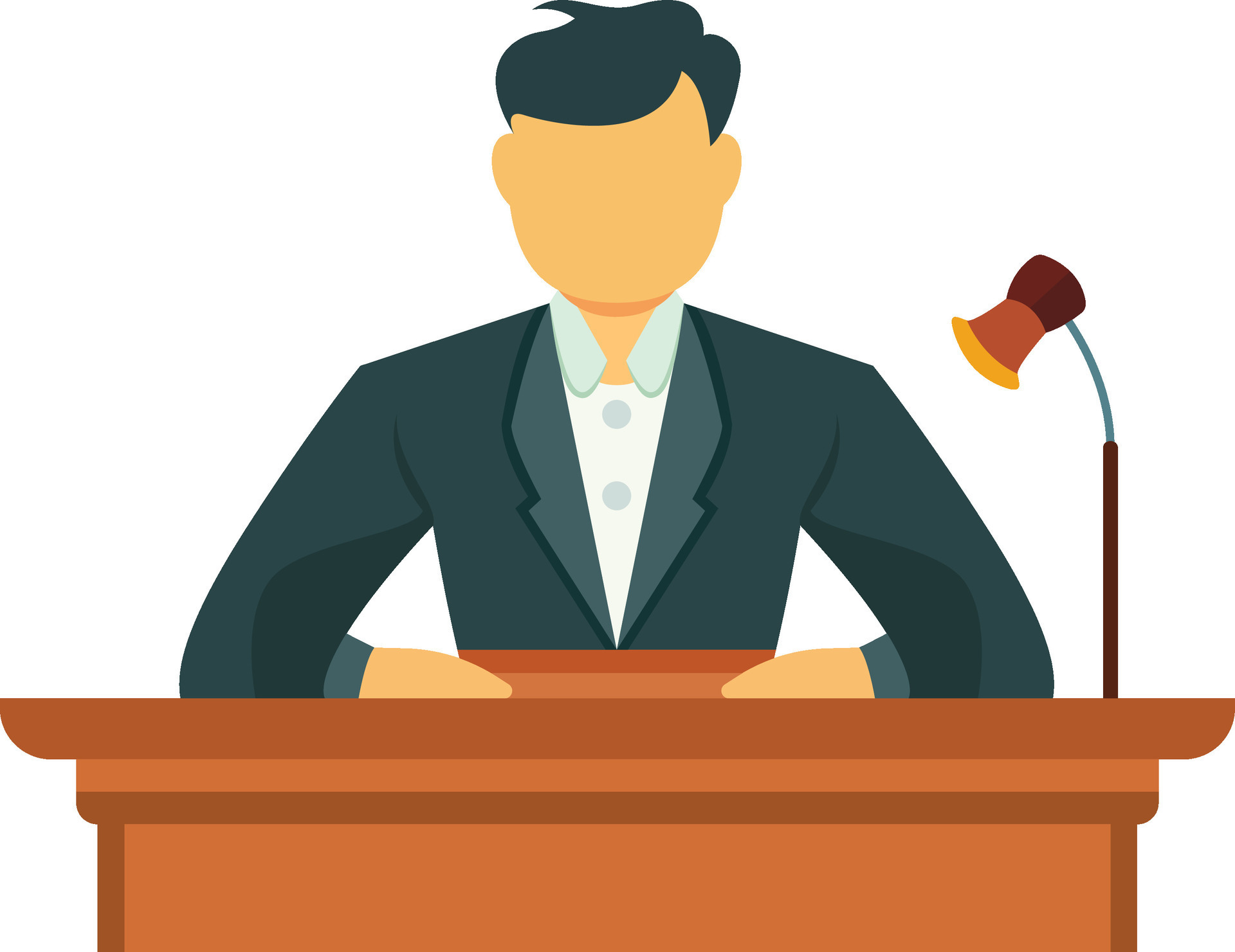 Witness in a witness stand flat style vector illustration witness in Witness in a witness stand flat style vector illustration witness in