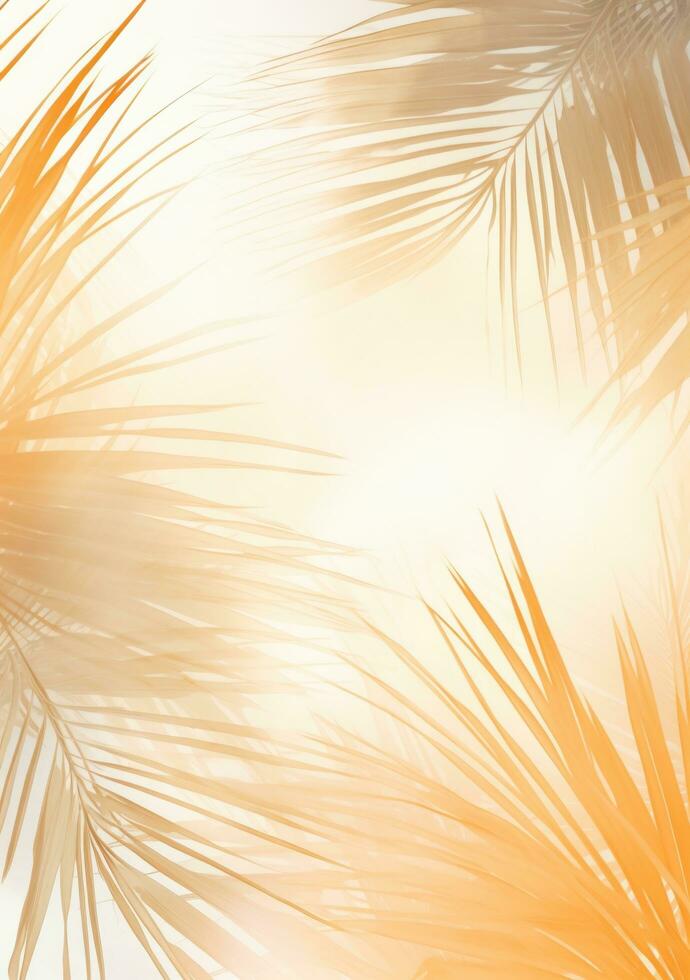 Natural palm leaf background photo