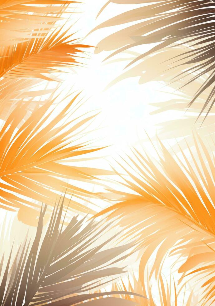 Natural palm leaf background photo