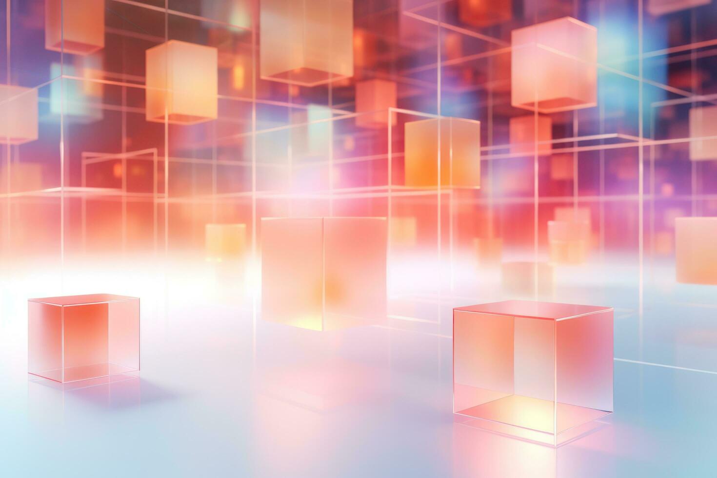 Vivid geometrical background photo
