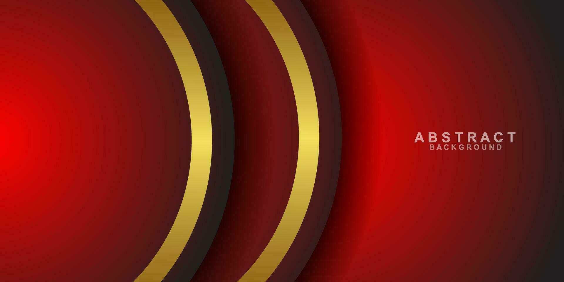 Abstract gold and red curve geometric shape on background. Modern luxury bright gold stripe with gold glitter decoration. Futuristic technology concept. Vector illustration