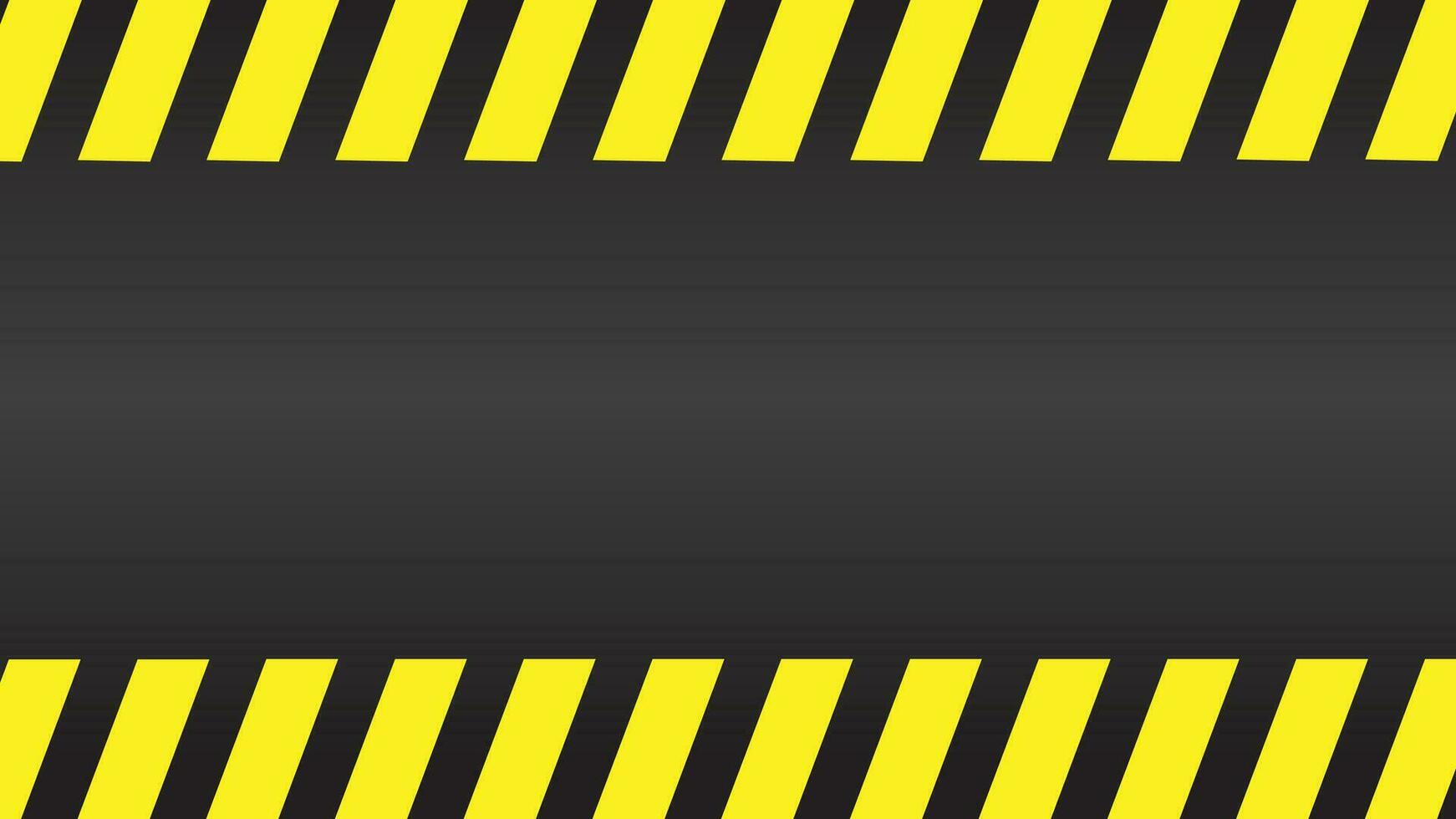 Striped black and yellow stripes. Warning tape. Blank warning background. Vector illustration
