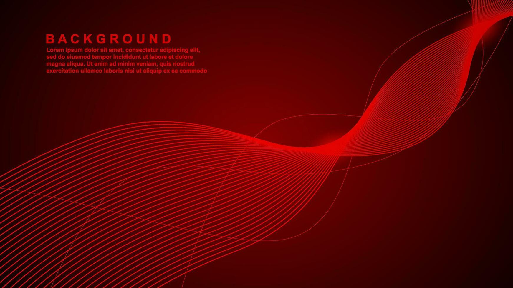 Abstract smooth waves on a background. Design element. Vector illustration.