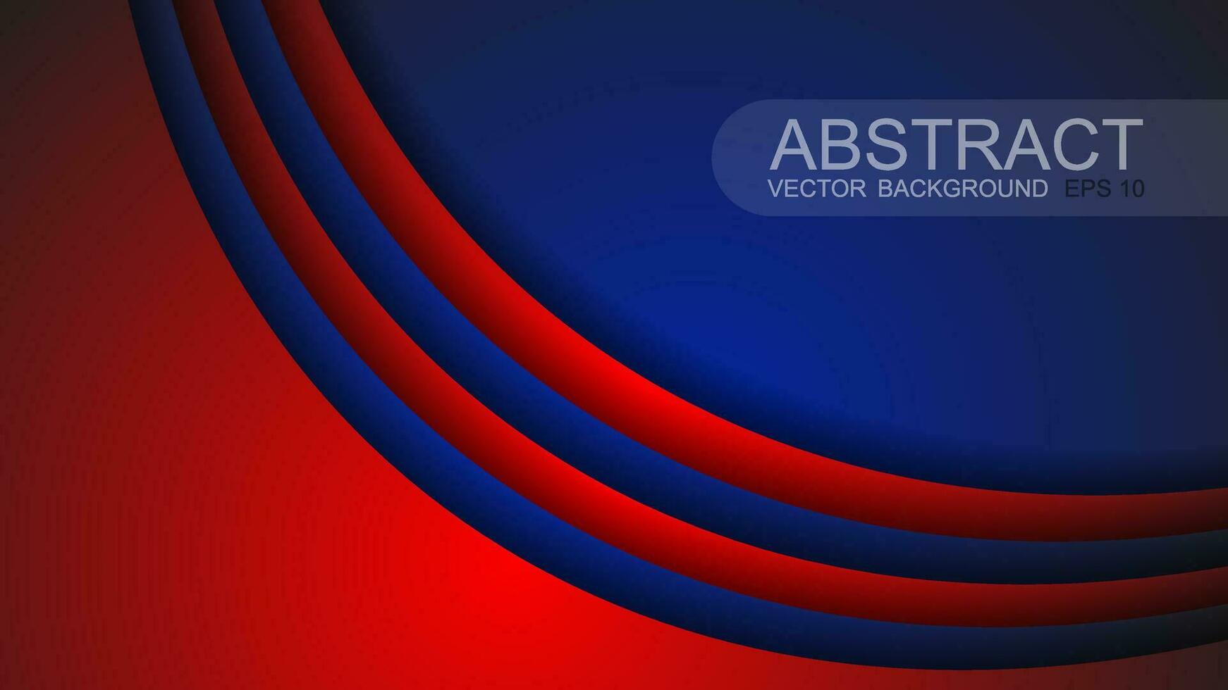 abstract business banner background design with red curves vector