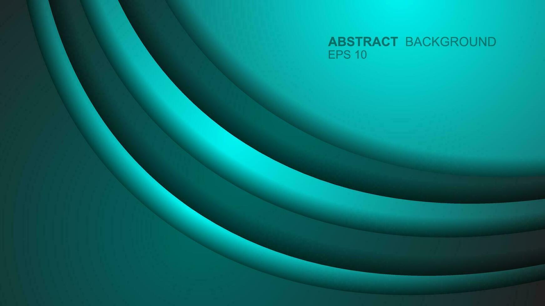 abstract business banner background design with green curves vector