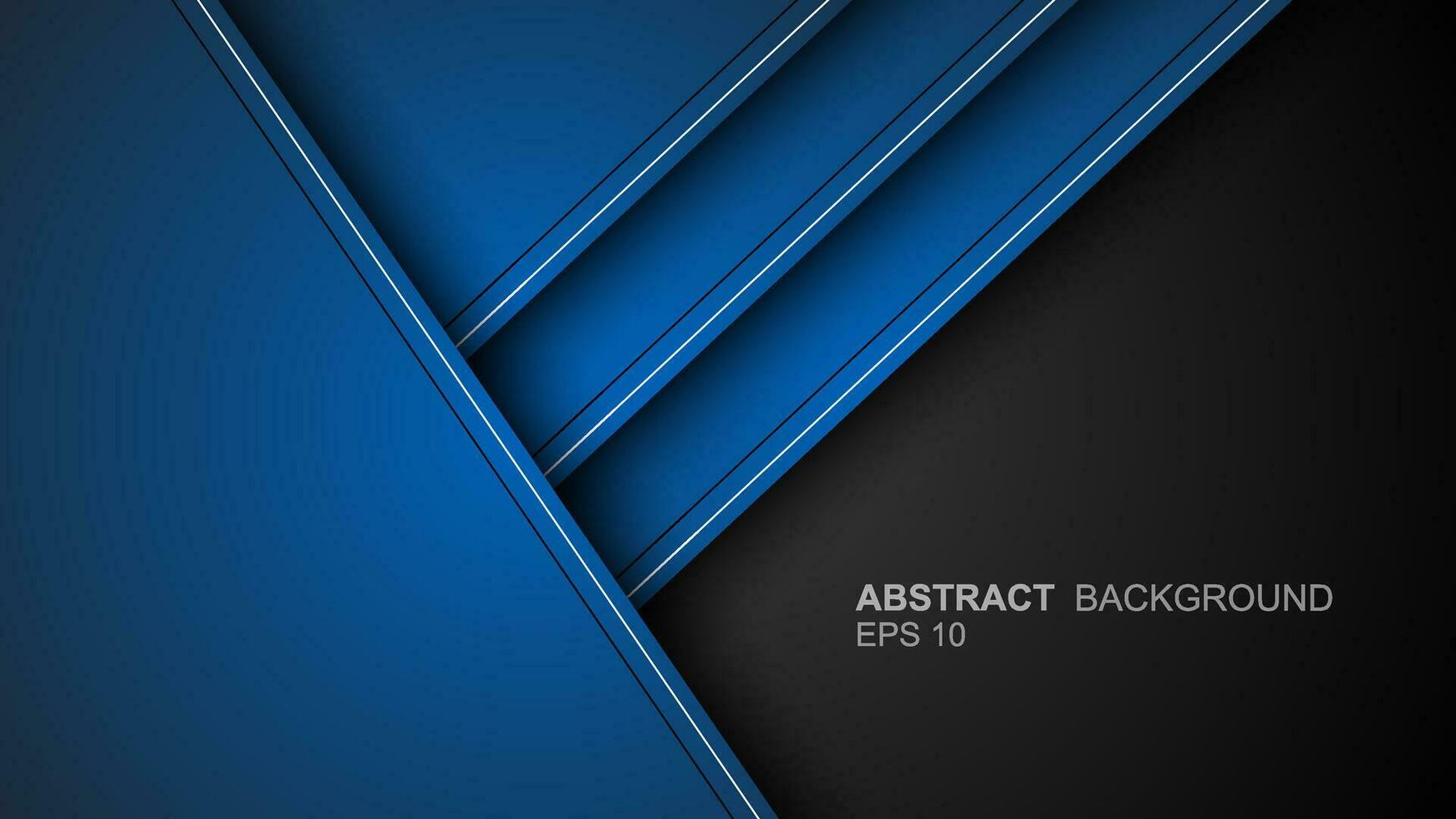 Blue background vector layer overlapping on dark space for background design