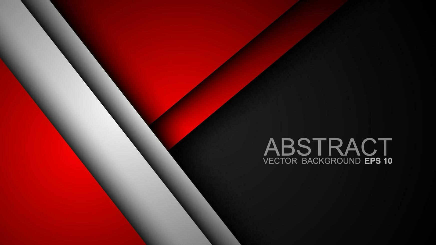 Abstract red and white overlapping layers background combined with silver textured lines decoration. Luxury and premium concept vector design template for using modern cover elements, banners, cards