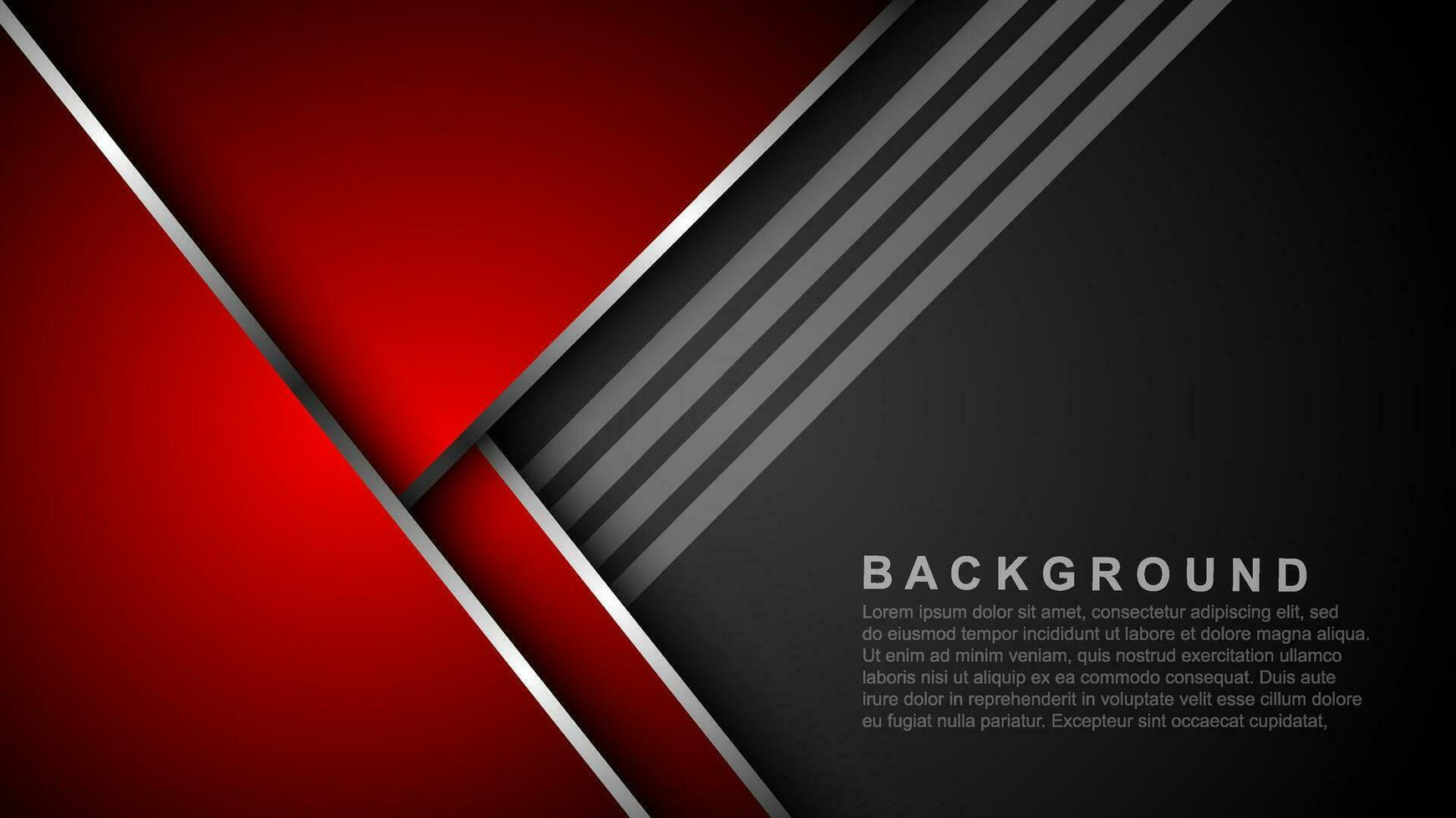 Red background vector layer overlapping on dark space for background design