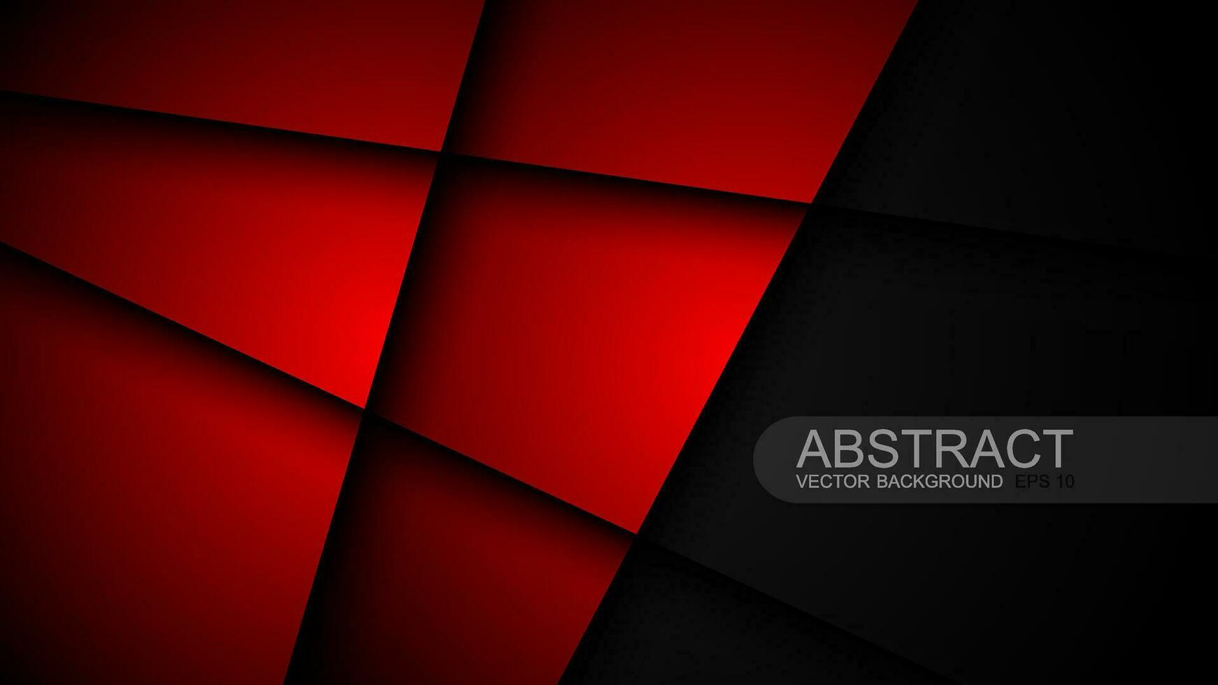 Red background vector layer overlapping on dark space for background design