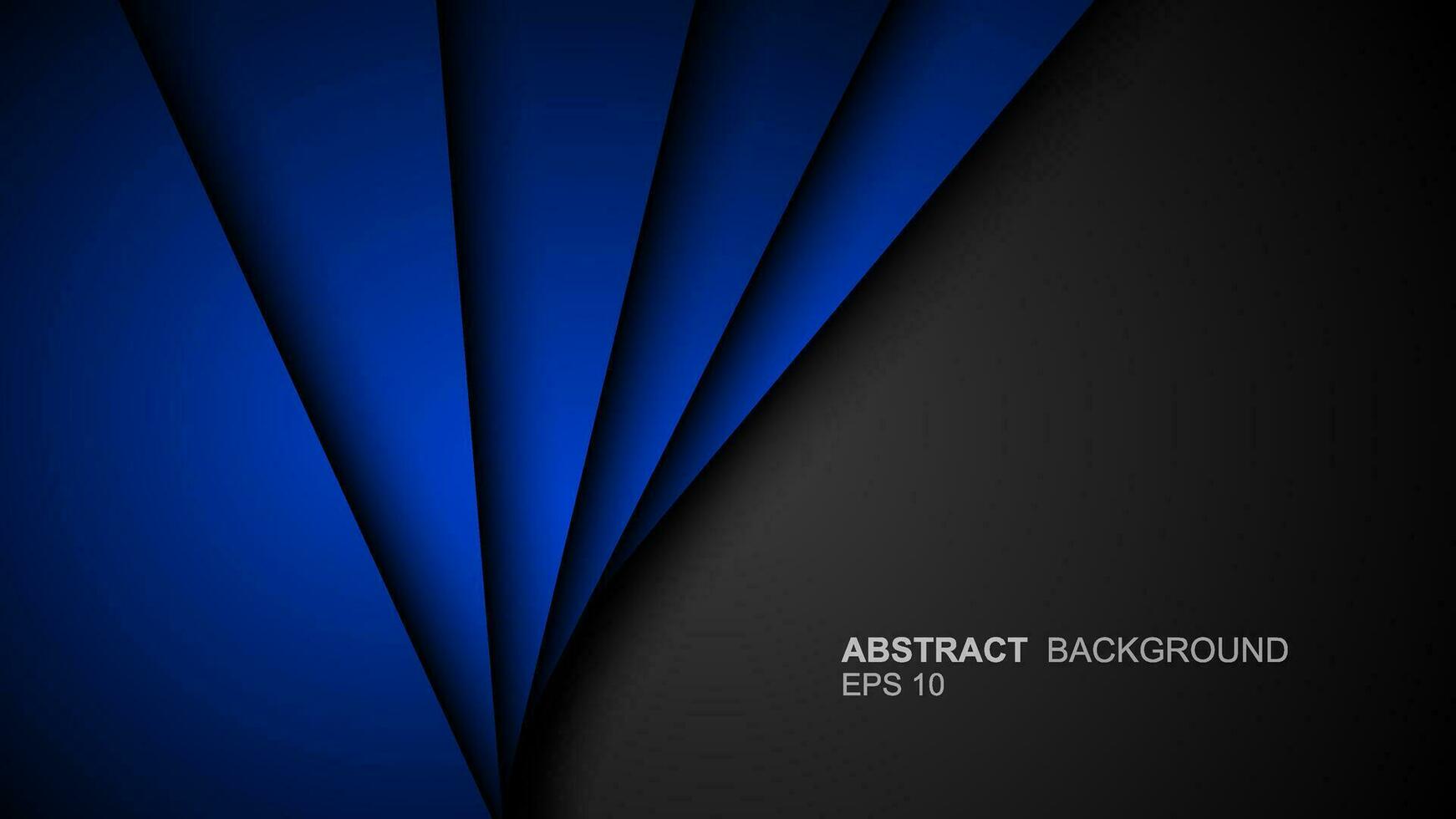 Blue background vector layer overlapping on dark space for background design