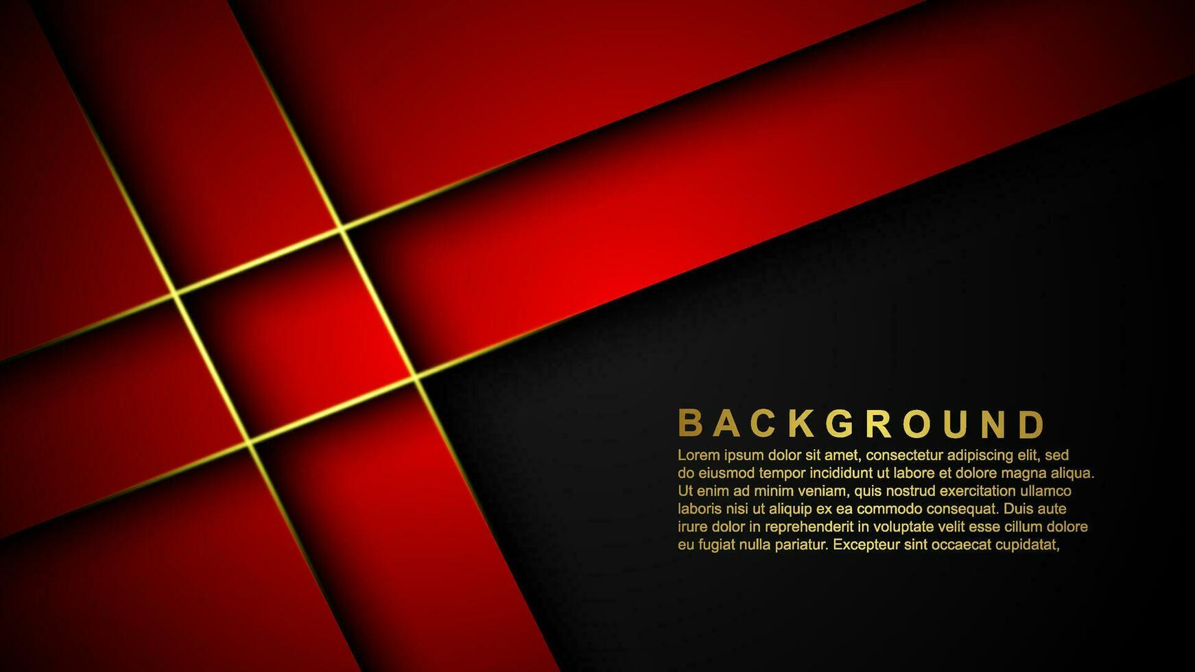 Red background vector layer overlapping on dark space for background design