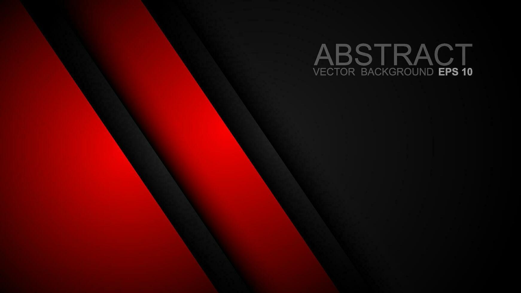 Red background vector layer overlapping on dark space for background design