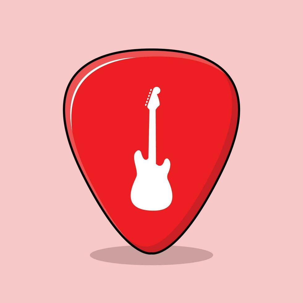 The Illustration of Guitar Pick vector