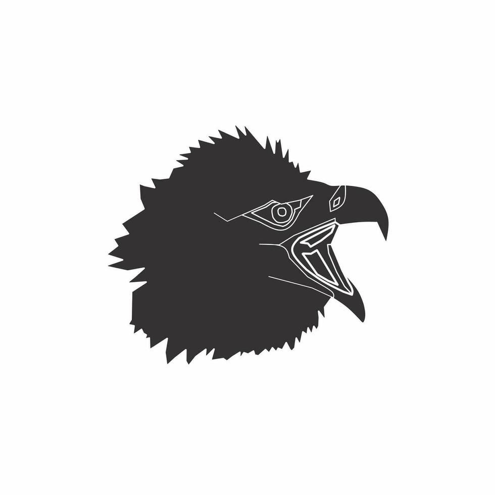 Creating Harmony between the Eagle and the Sky in an Inspiring Logo Design, the eagle logo is unique and beautiful. vector