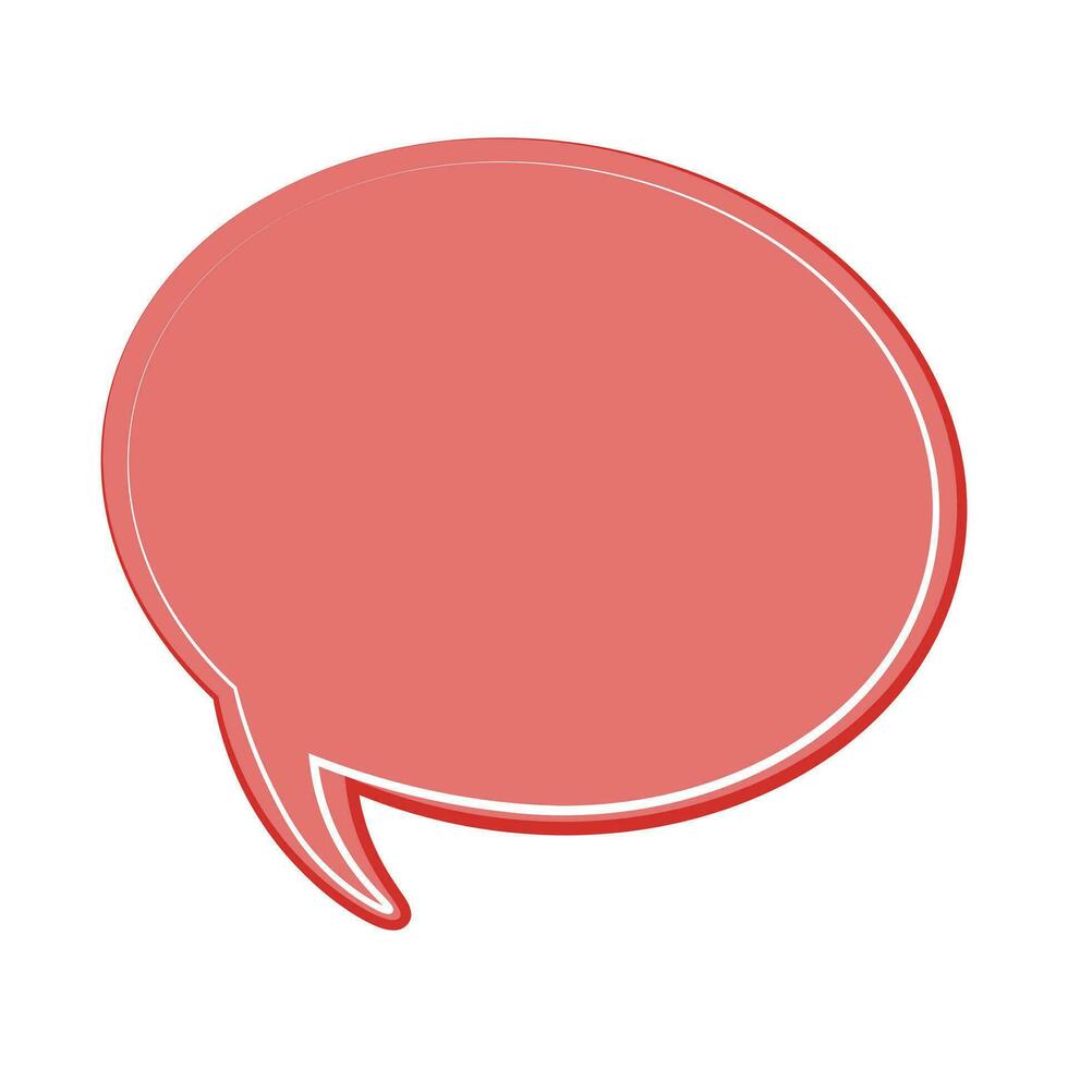 Speech  bubble  icon. Flat  design. Isolated white background vector
