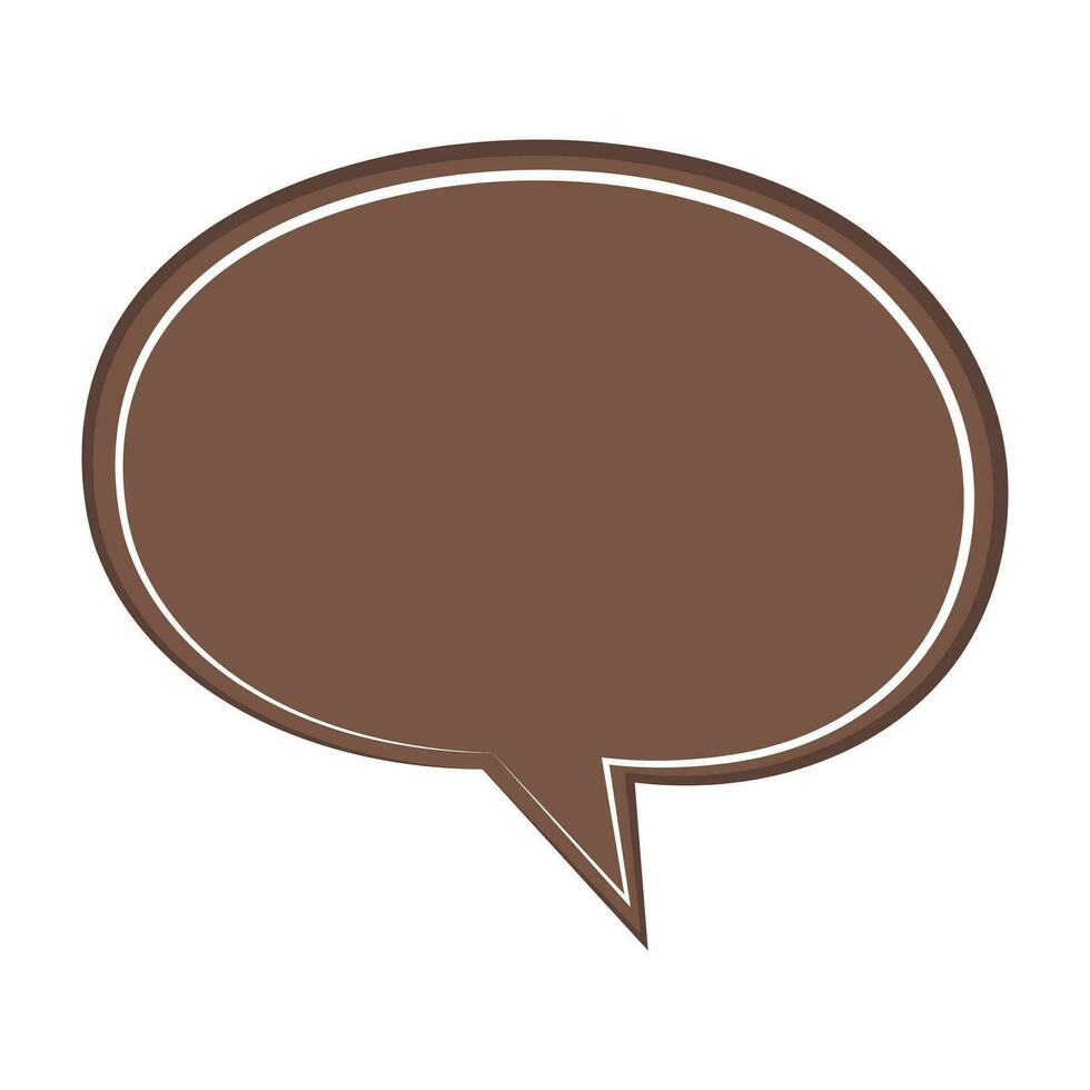 Speech  bubble  icon. Flat  design. Isolated white background vector