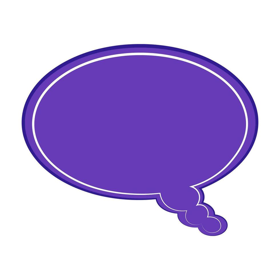 Speech  bubble  icon. Flat  design. Isolated white background vector