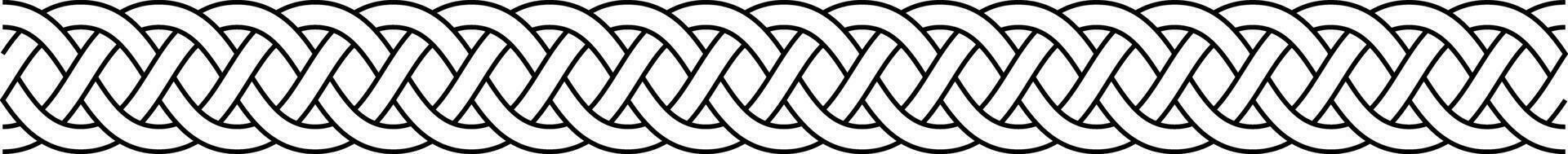 Rope cable weaving knot twisted braid macrame weaving braid crochet vector