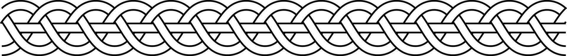 Rope cable macrame knot weaving braid twisted braid weaving crochet vector