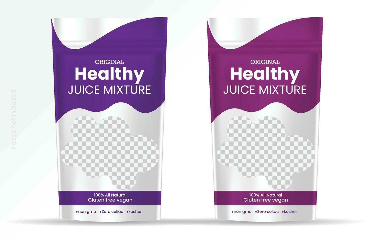 Food product disposable packaging isolated vector templates.