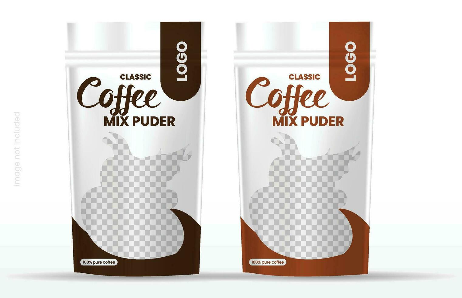 Food product disposable packaging isolated vector templates.