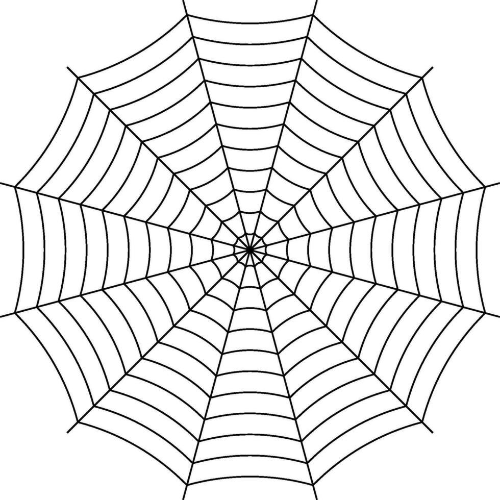telaraña antecedentes negro entretejido hilos araña simétrico araña web Víspera de Todos los Santos vector