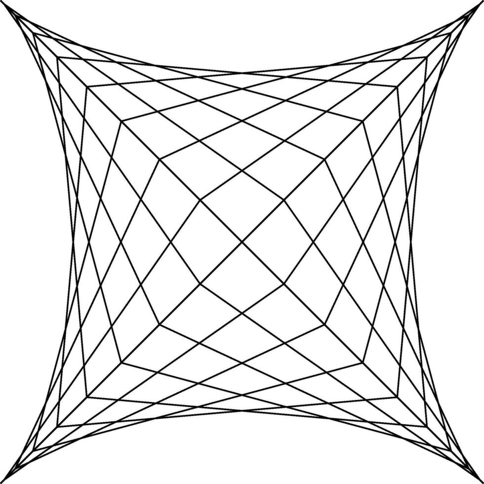 cuadrado araña web, cuadrícula trampa, vector ilustración red trampa