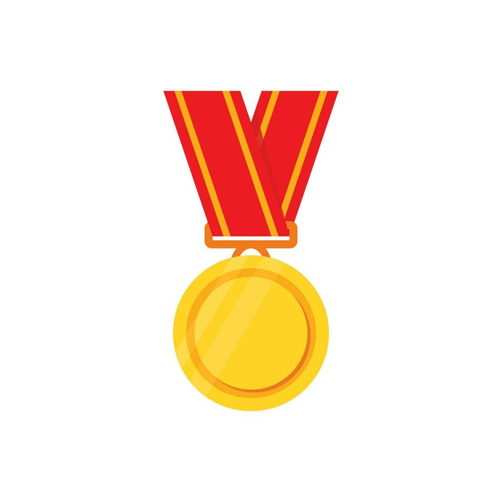 Vector gold medal for winner tournament