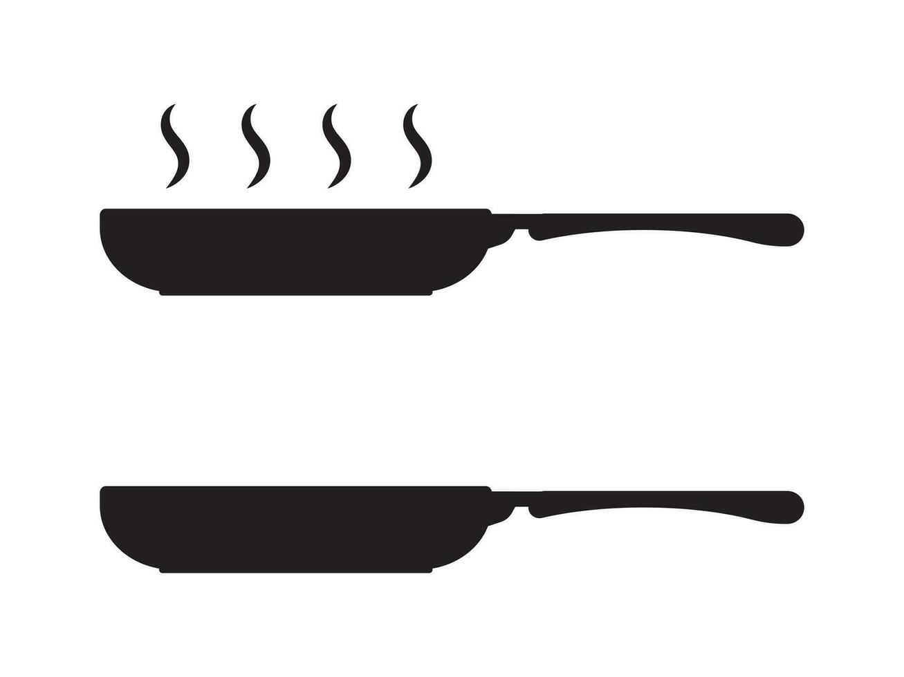 Frying pan icon. Frying pan vector sign.