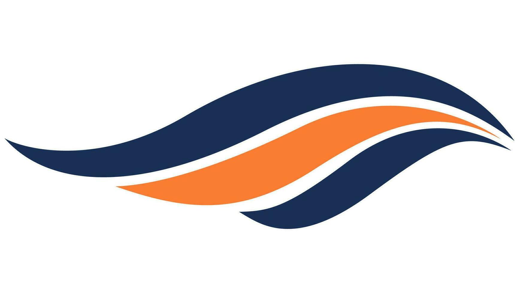 Abstract Swoosh Logo Design Template vector