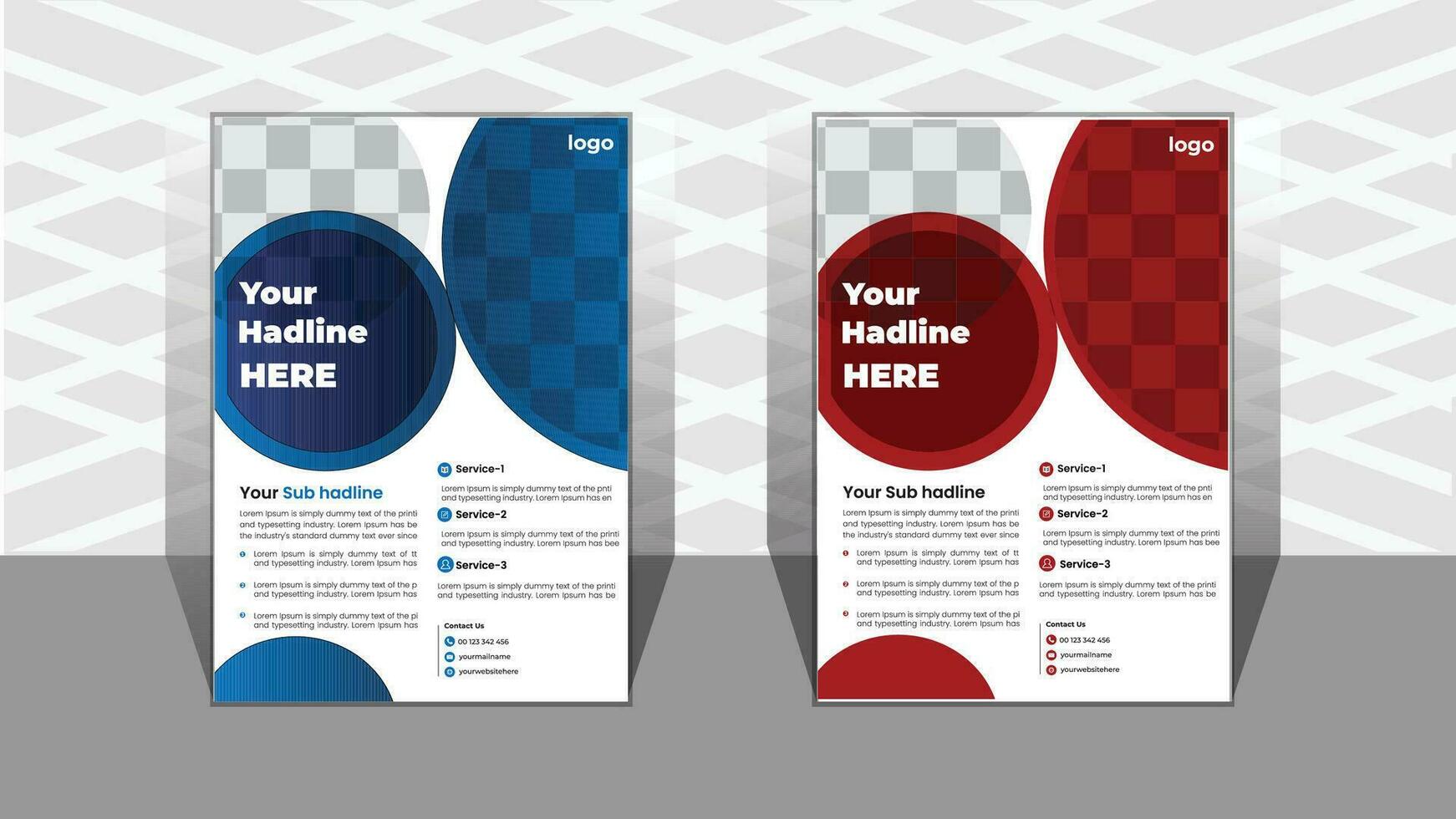 Professional flyer Design vector