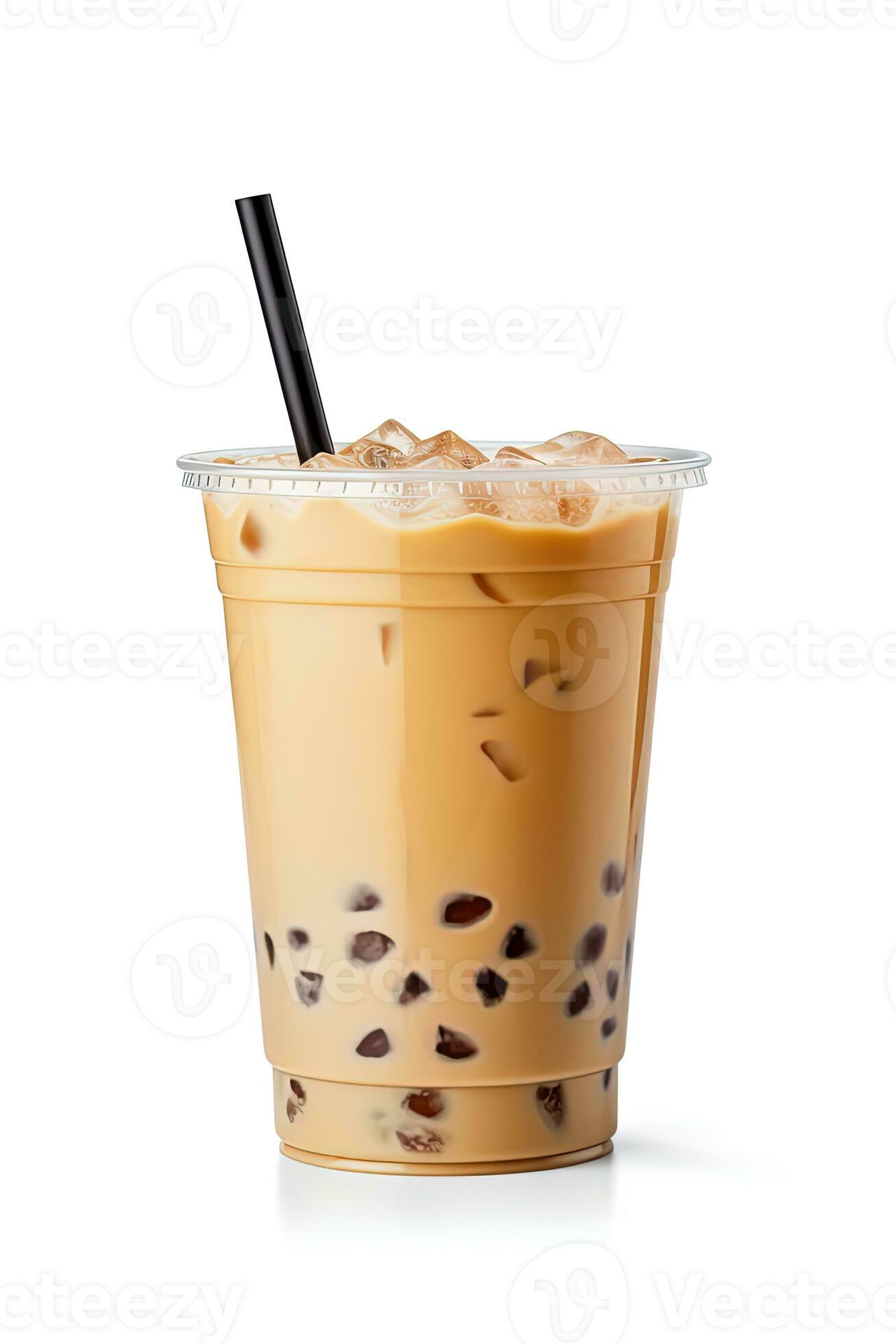 iced boba drink isolated on transparent background ,fresh drink in a  plastic cup ,generative ai 30739954 PNG