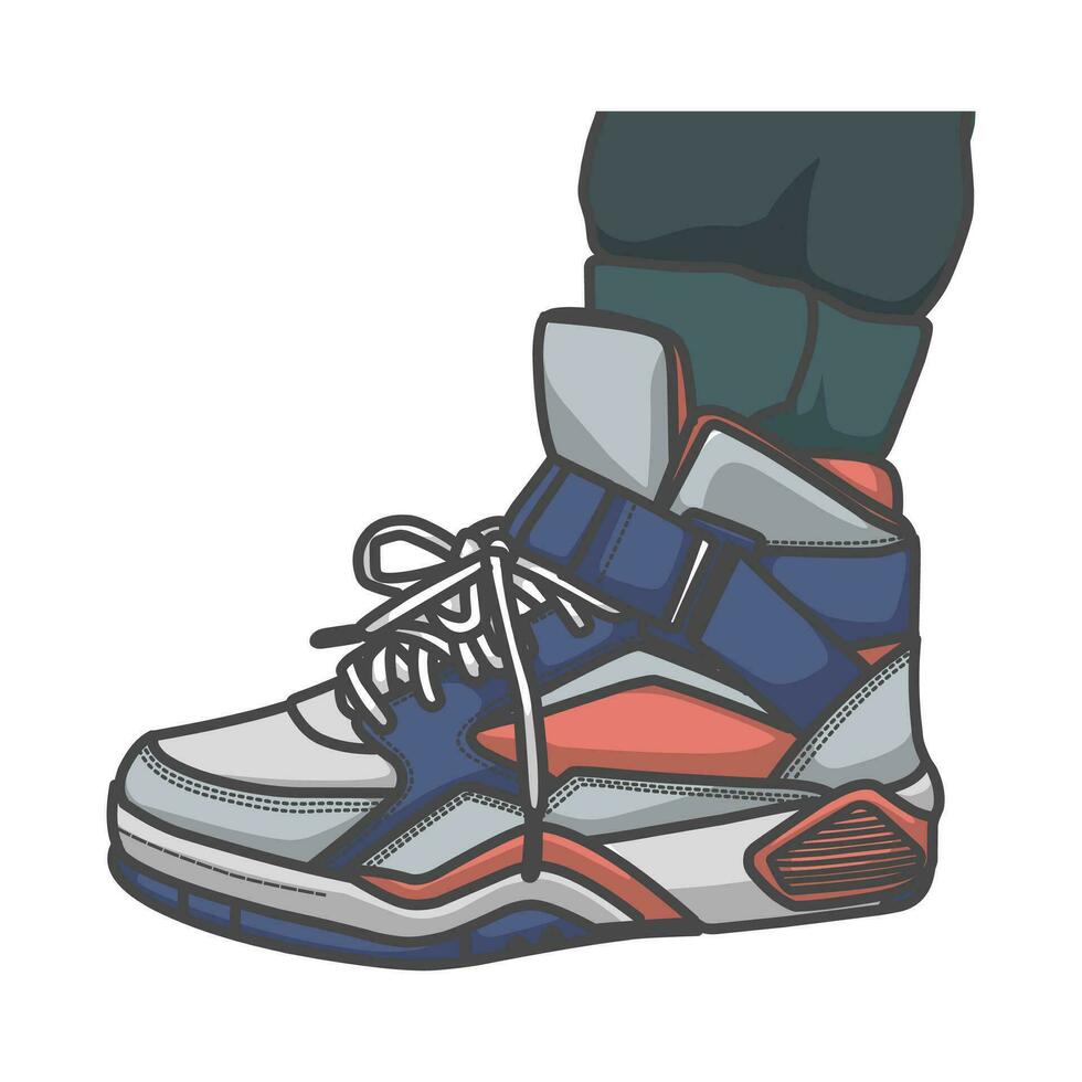 youth sneakers, icon design, and can be used for product illustration vector