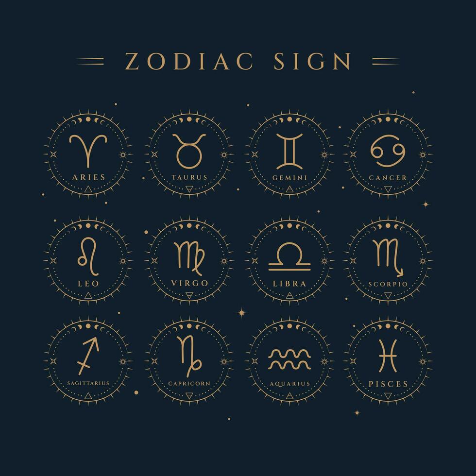 Zodiac Signs Symbol Illustration vector