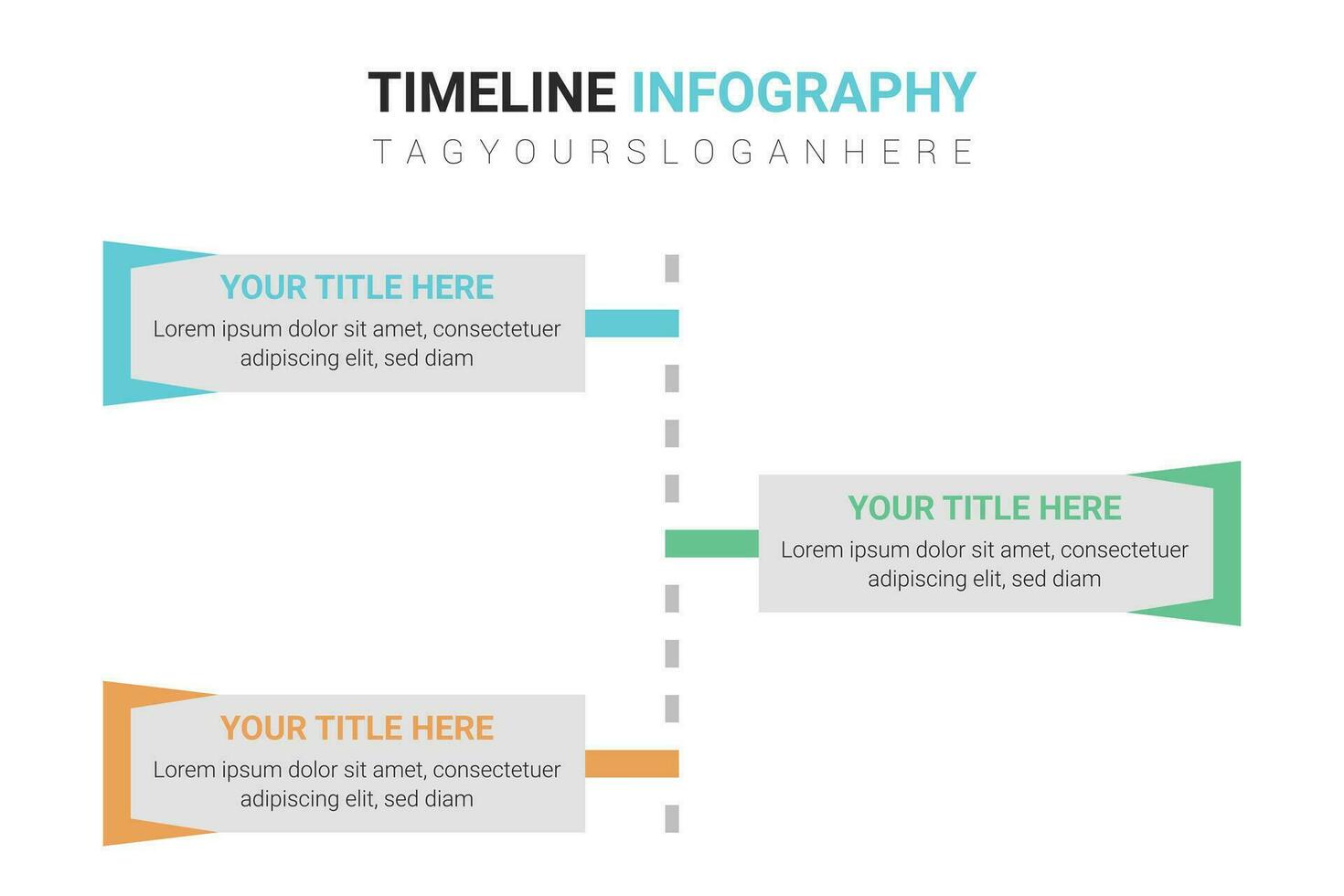 Set of 3 step timeline infographic steps in realistic style vector
