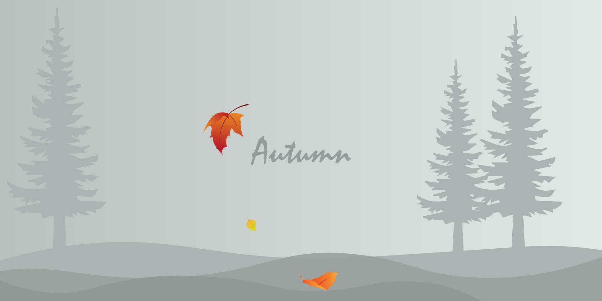 antecedentes diseño con minimalista colores con un otoño tema. vector
