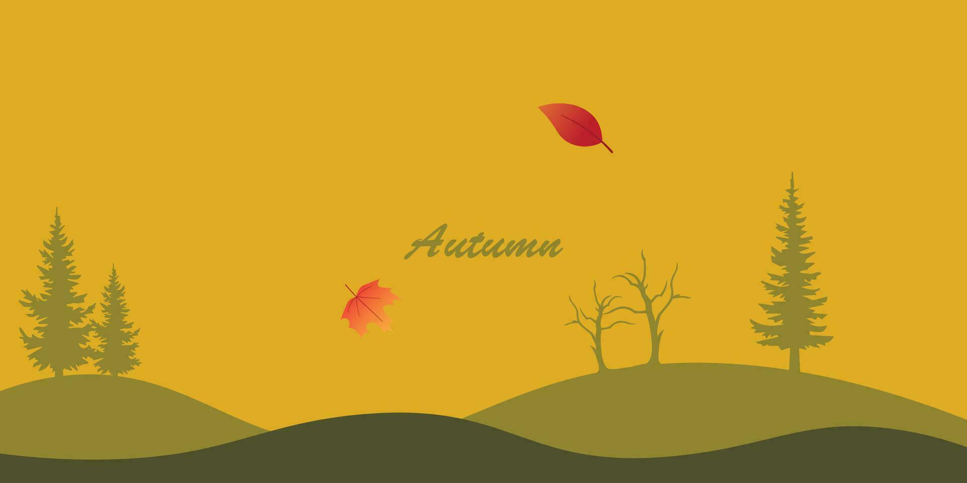 antecedentes diseño con minimalista colores con un otoño tema. vector