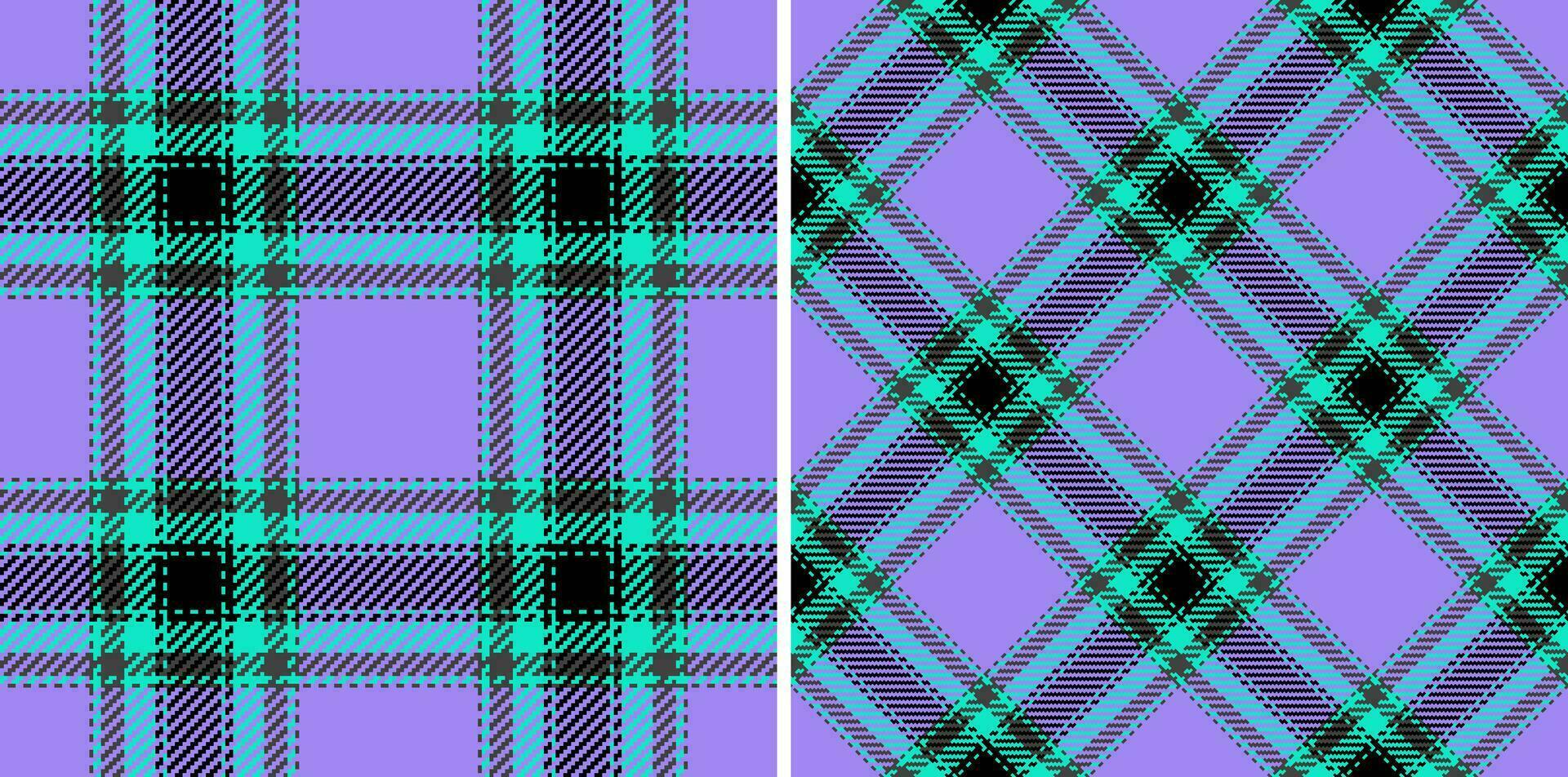 Seamless plaid tartan of background pattern vector with a textile texture check fabric.