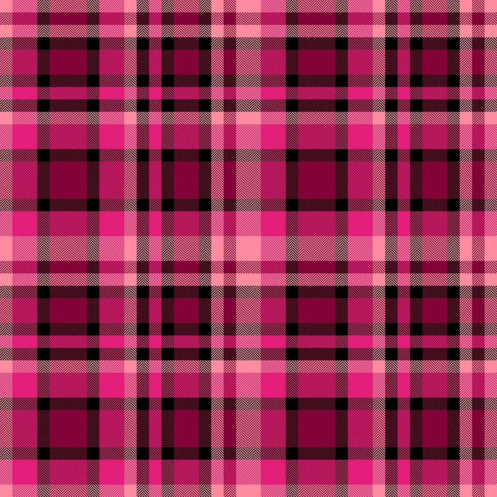 Pattern fabric seamless of vector plaid tartan with a check textile background texture.