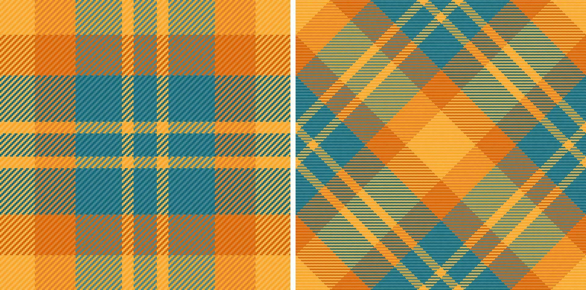 Textile pattern check of plaid seamless fabric with a vector background texture tartan.