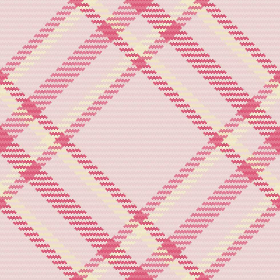 Tartan textile vector of seamless texture fabric with a plaid pattern background check.