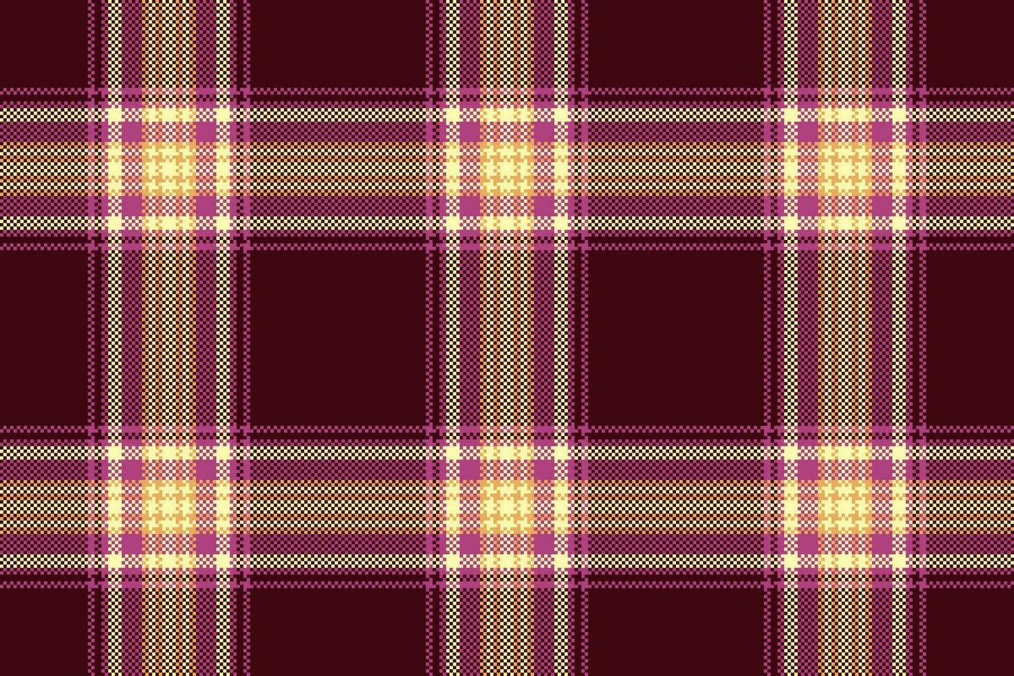 Check texture seamless of background pattern vector with a tartan fabric plaid textile.