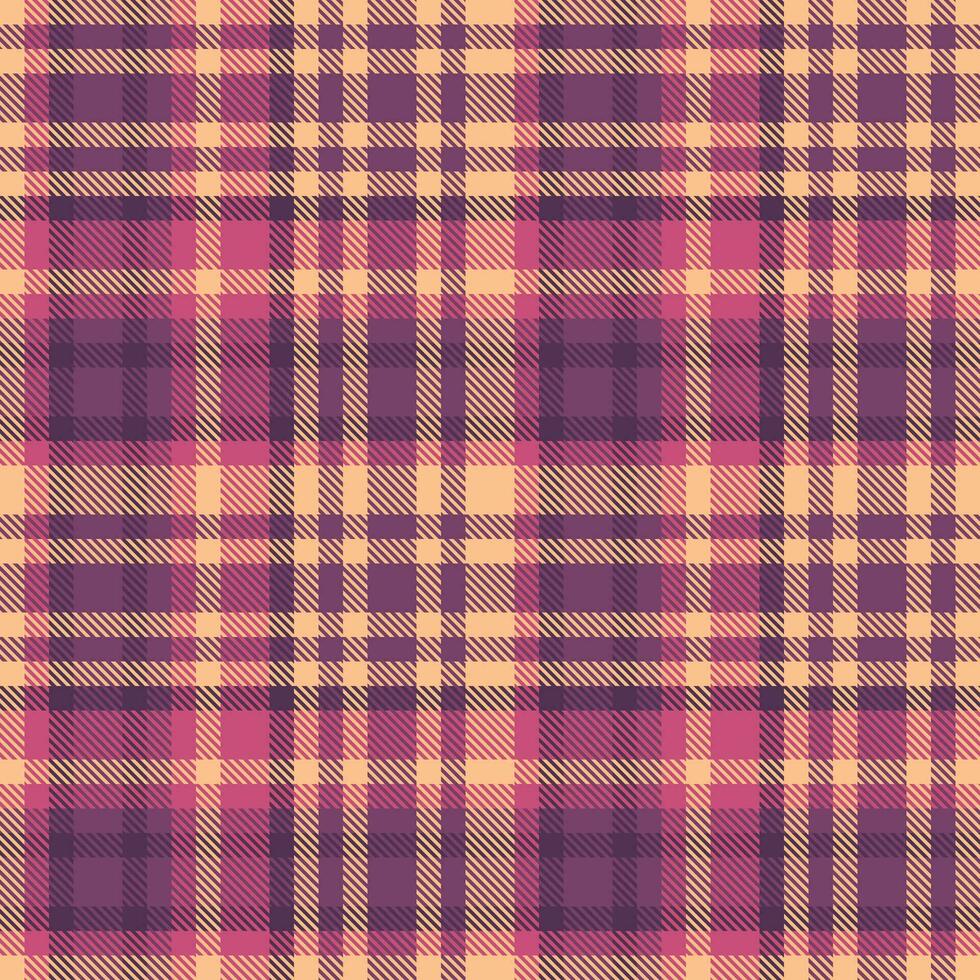 Check pattern fabric of background vector seamless with a tartan textile texture plaid.