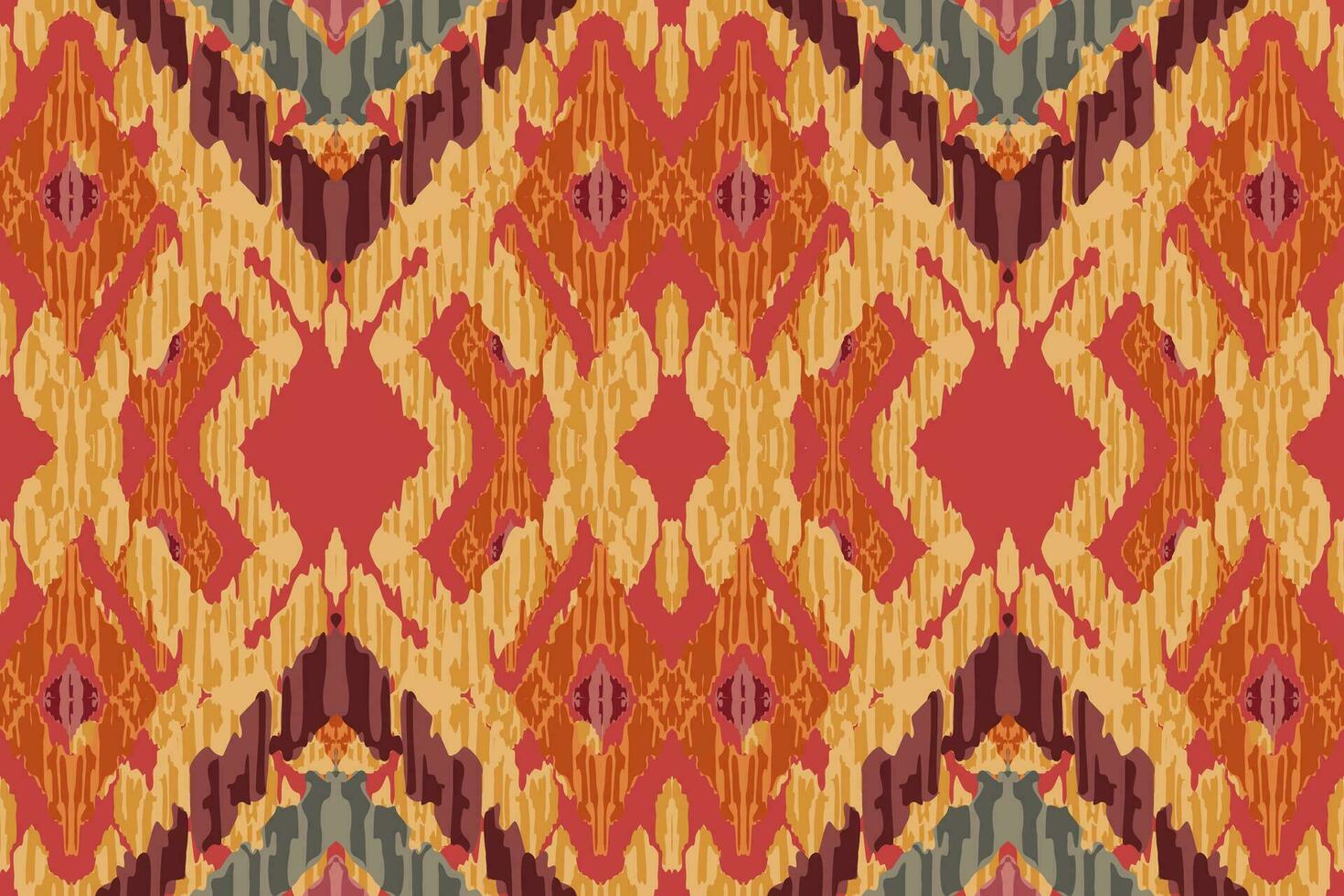 Ikat paisley embroidery on gray background.geometric ethnic oriental seamless pattern traditional.Aztec style abstract vector illustration.design for texture,fabric,clothing,wrapping,carpet,print.