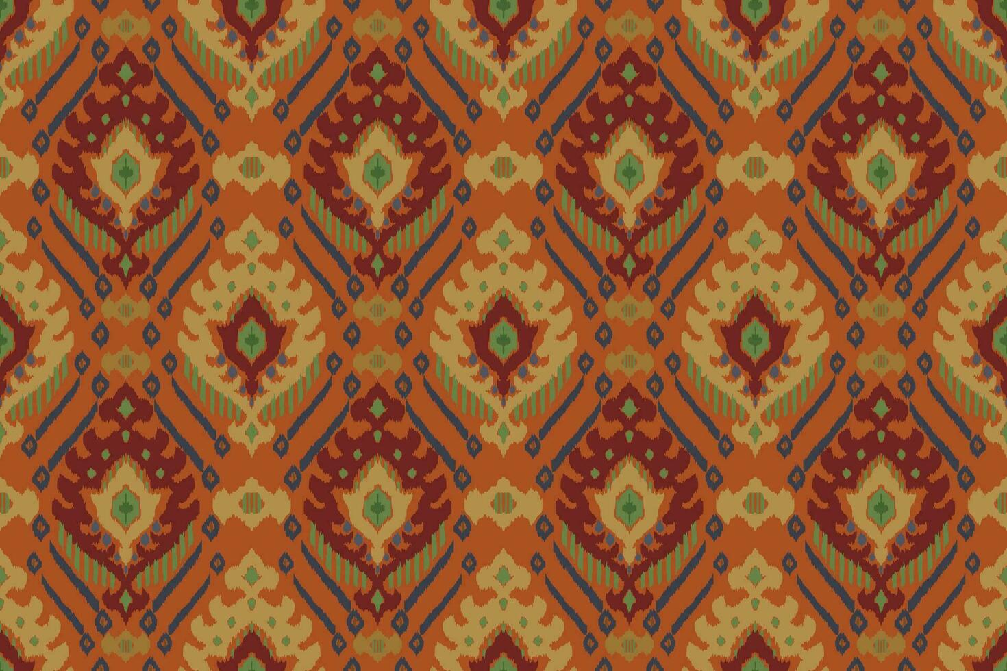 bordado ikat paisley sobre fondo gris.patrón geométrico étnico oriental sin fisuras tradicional.ilustración vectorial abstracta de estilo azteca.diseño para textura,tela,ropa,envoltura,alfombra,impresión. vector