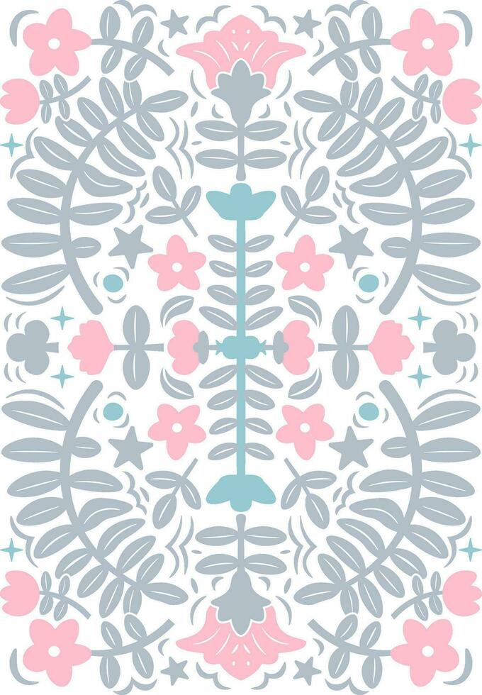 transparant botanical card, nature, ornament garden flowers vector
