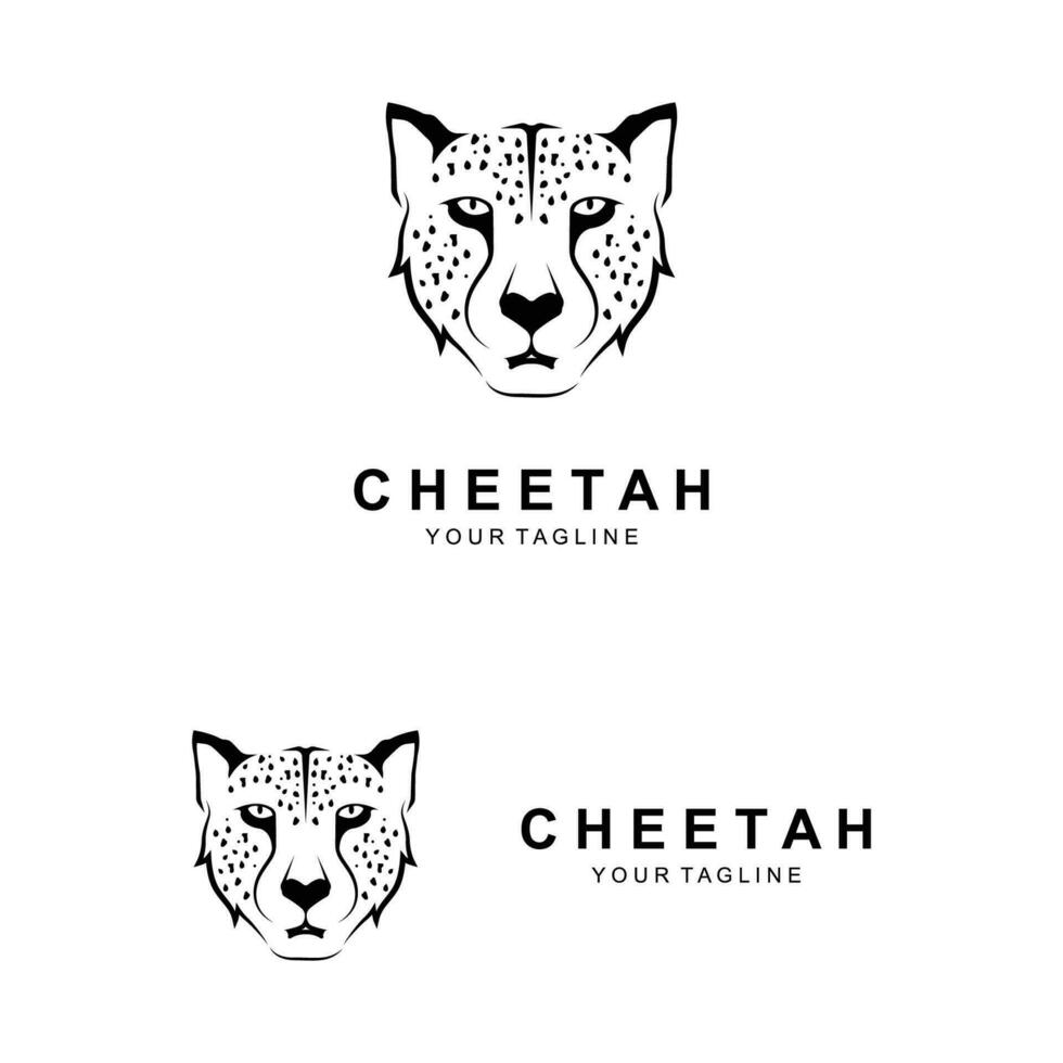 cheetah logo vector illustration