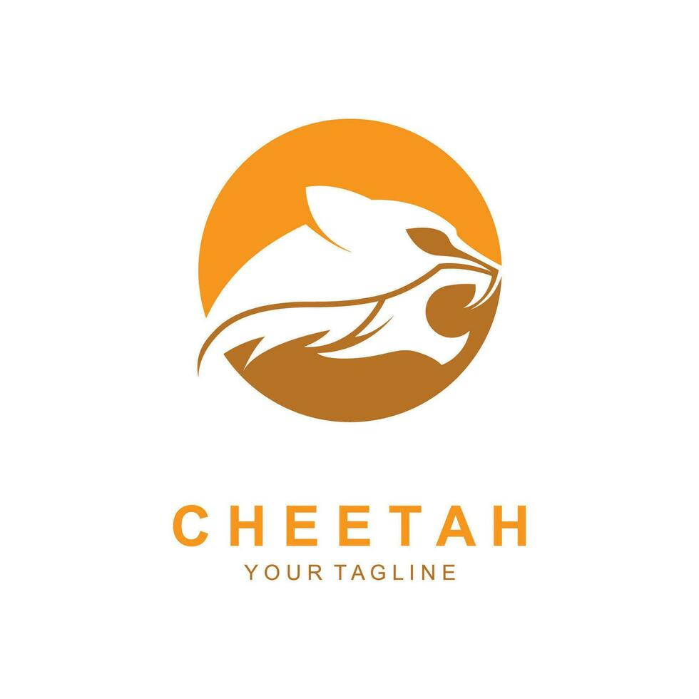 cheetah logo vector illustration