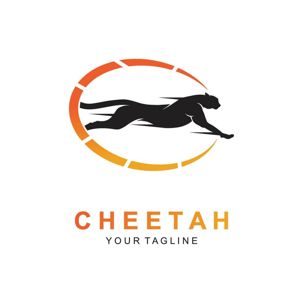 cheetah logo vector illustration