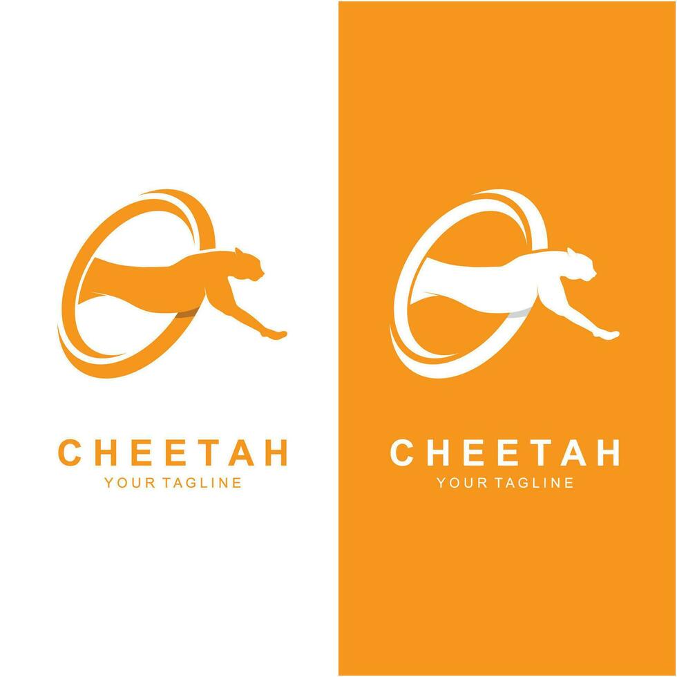 cheetah logo vector illustration